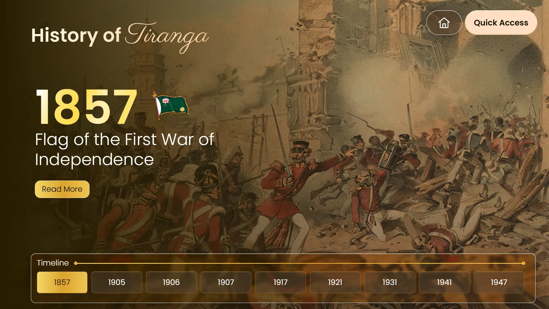 History of Tiranga: 1857.