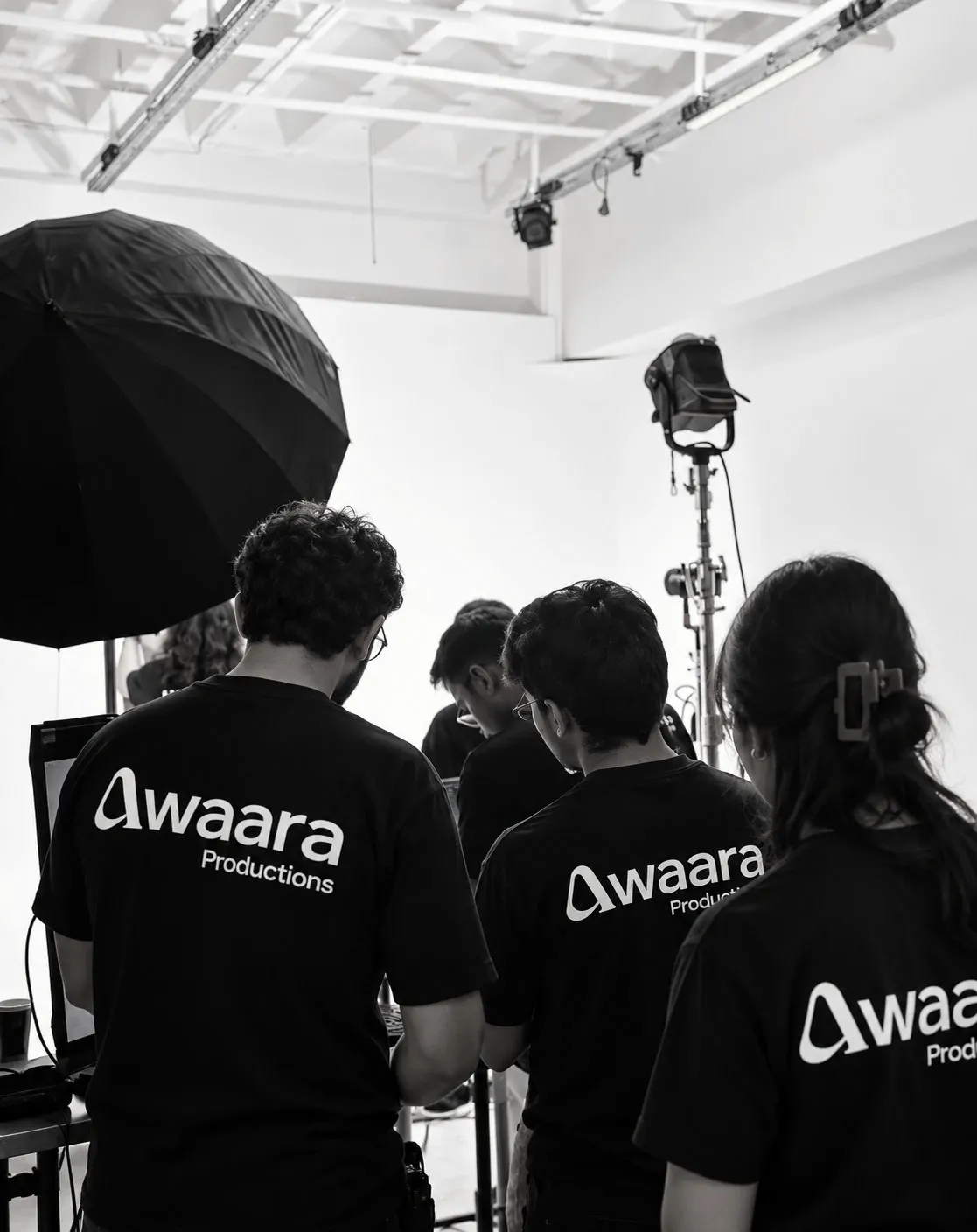 An Awaara Productions crew on a film set