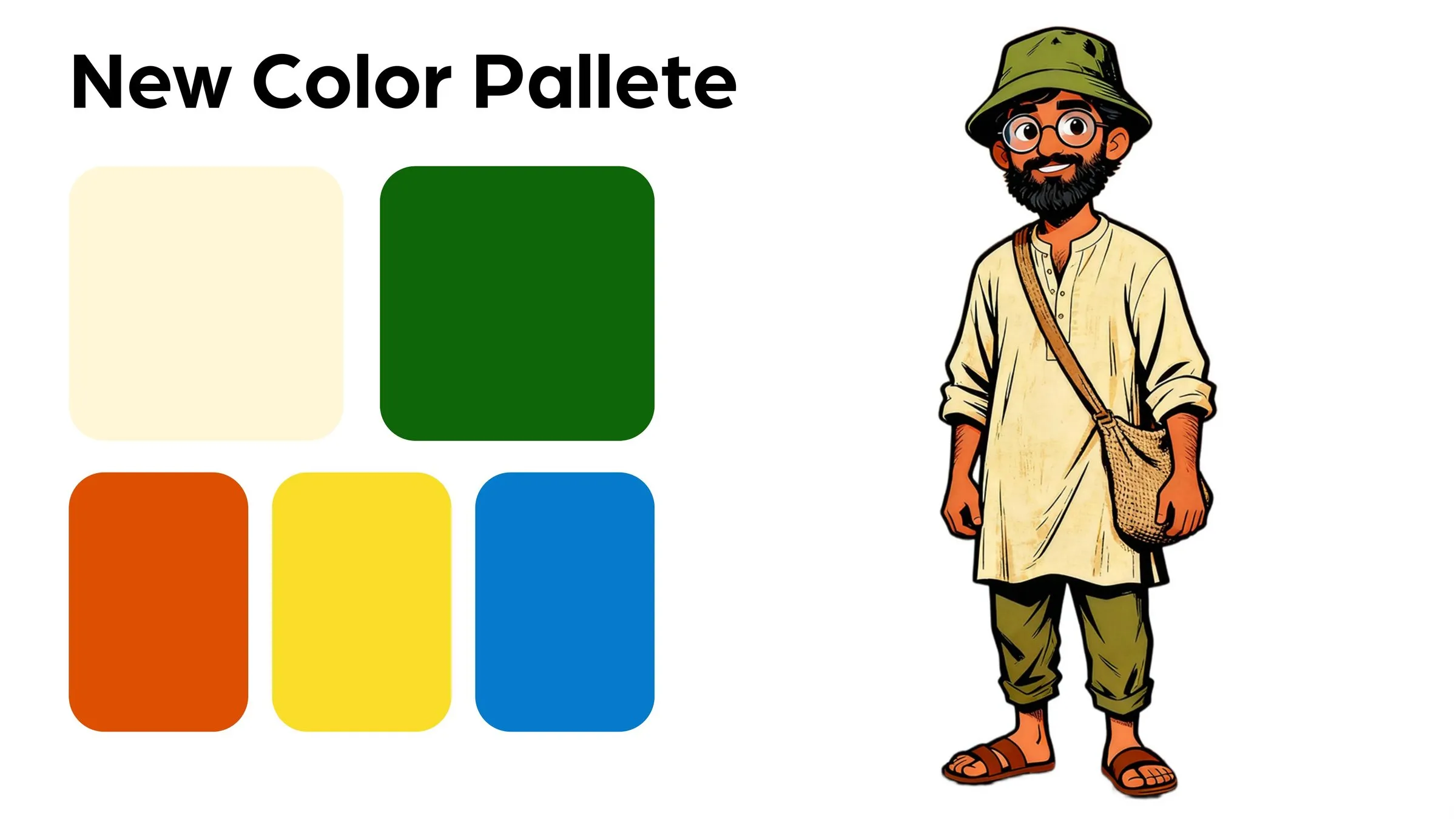 Rebrand deck: the new colour palette.