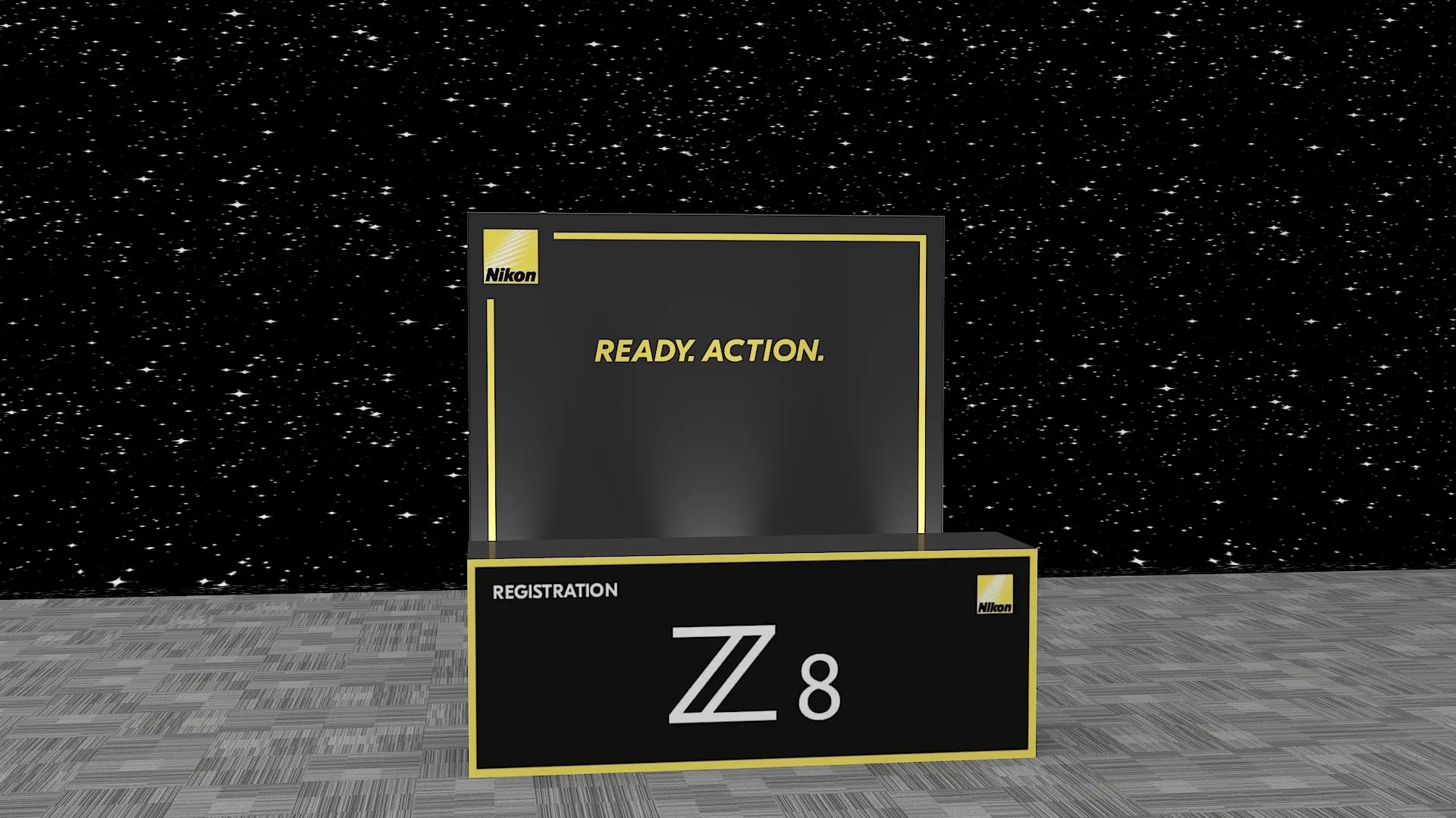3D render of the Nikon Z8 registration counter