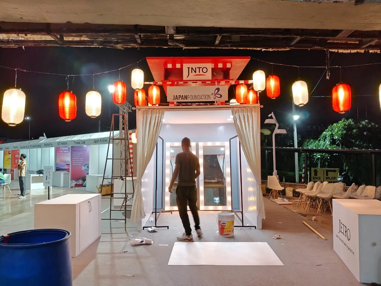 The torii gate entrance to the JNTO zone.